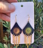 Recycled tin, brass and gold plated earrings  - Image 1
