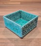 Small tray for small desk items - multi-tone green mix pattern - Image 2