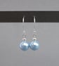 Chunky Light Blue Pearl Jewellery Set - Baby Blue necklace, Bracelet & Earrings - Image 5