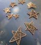Willow Star, 9 pack, festive, Christmas star, 9th wedding anniversary gift - Image 1
