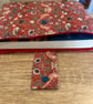 Book Sleeve in William Morris Red Strawberry Thief Fabric  - Image 3