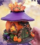 Pumpkin Witch Cottage - Halloween Decoration - Image 2