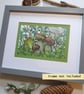 A little group of mushrooms, original artwork, fungi wall art - Image 6