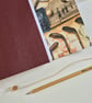 Golf Journal or Golf Record, A5, Hand Bound in Deep Burgundy summer seconds - Image 5