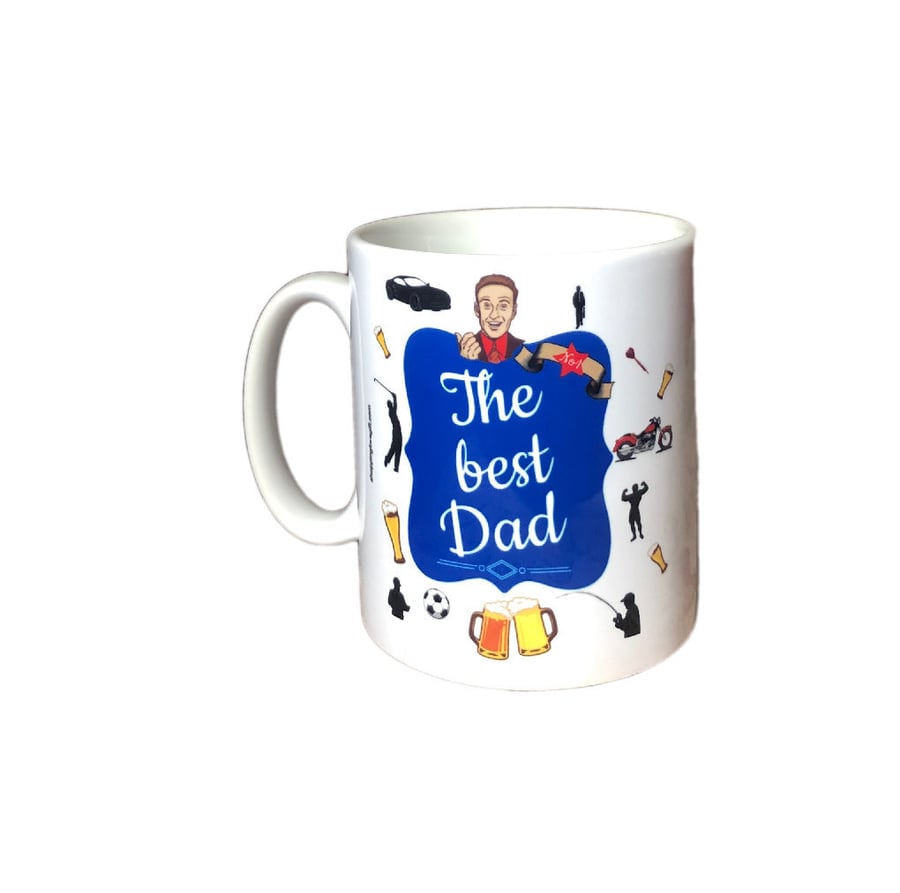 The Best Dad Gift Mug. Mugs for Father's day, Birthday or Christmas. 