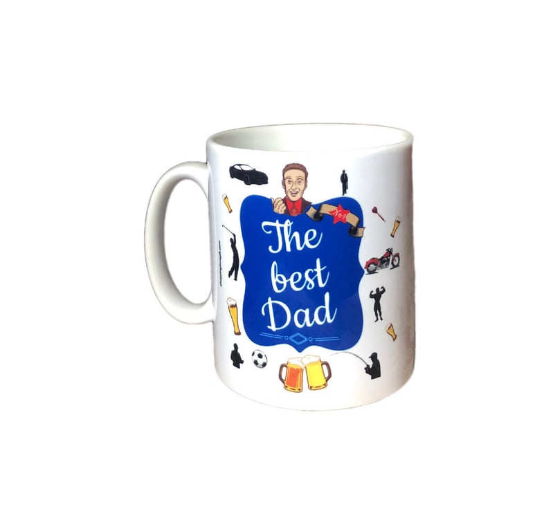 The Best Dad Gift Mug. Mugs for Father's day, Birthday or Christmas. 