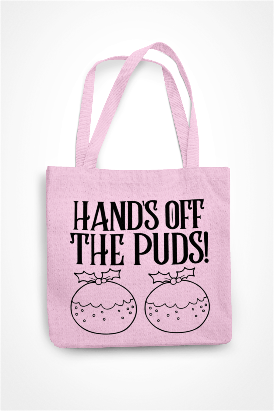 Hands Off The PUDS Novelty Funny Christmas Tote Bag - Shopper Bag xmas Gift