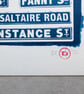 A4 Handmade Cyanotype Print - Saltaire Street Signs - Image 3