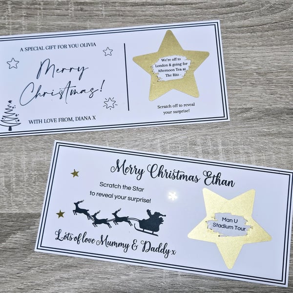Christmas Scratch Card Gift Reveal Christmas 2025