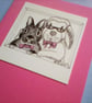Mini Notebook featuring Bunny Characters  - Image 3
