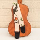 Hand-painted Robin Ukulele Strap 