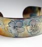 Medium copper flower cuff  - Image 1