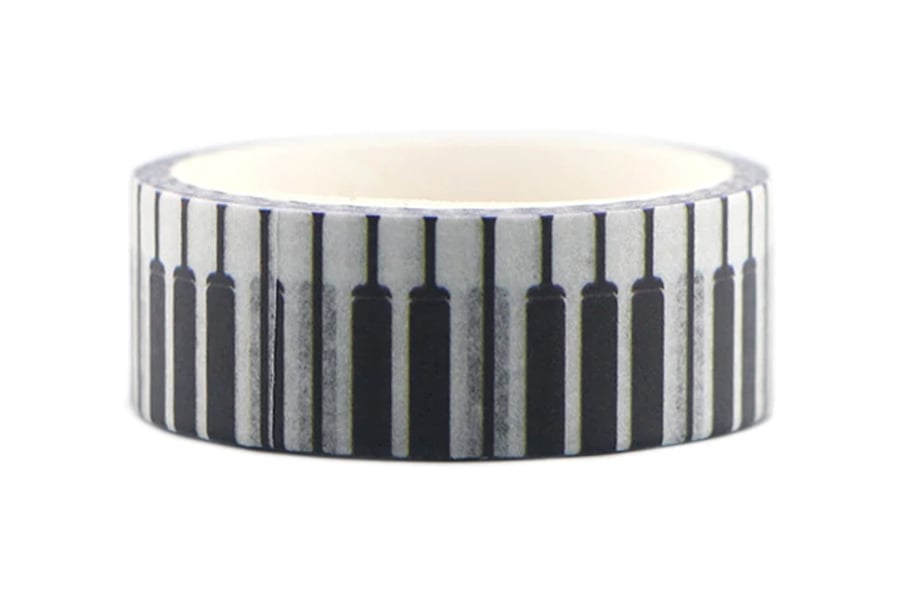2 x Keyboard, Music Washi Tape, Piano keys Decorative Tape, Cards, Journals, 5m