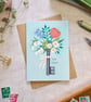 Floral Key New Home Housewarming Card - Image 2