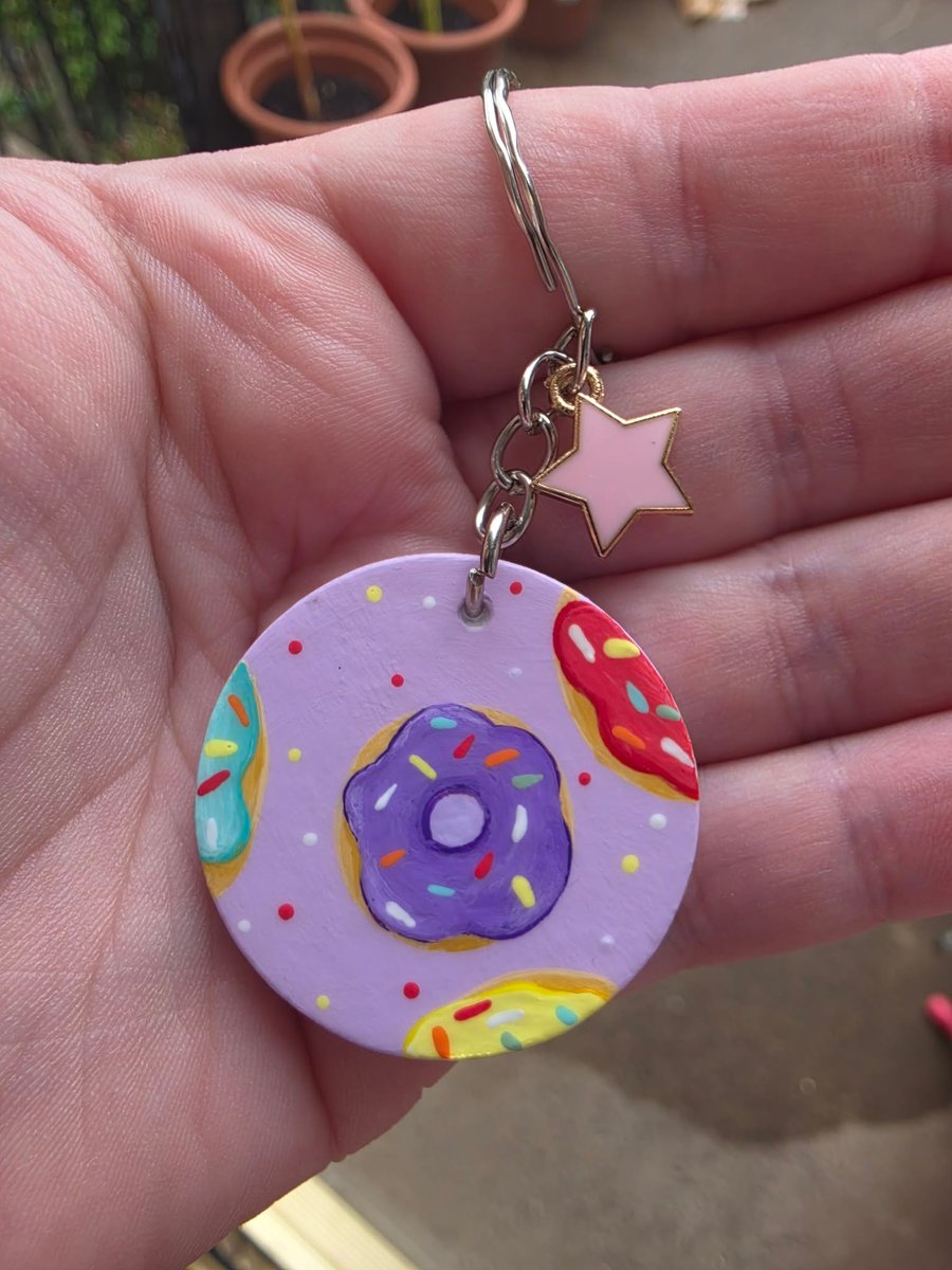 Handmade Donut Keyring