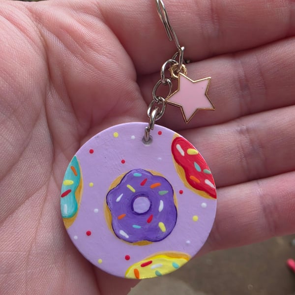 Handmade Donut Keyring