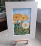 Californian Poppies Original coloured pen drawing.   - Image 4
