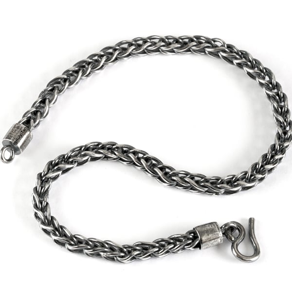 Foxtail Bracelet in Oxidised Sterling Silver