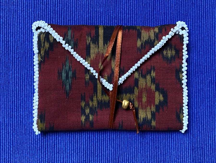 Afghan style beaded purse