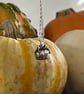 Handmade Sterling Silver Pumpkin Pendant 2
