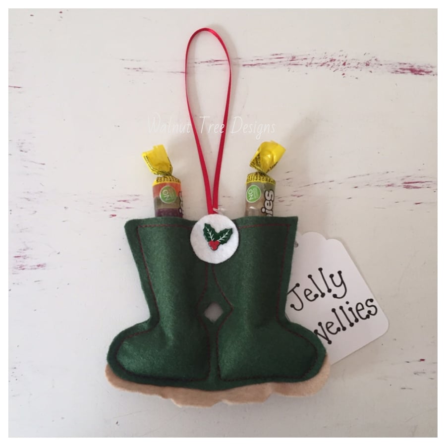 Jelly Wellies Christmas Tree decoration