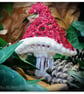 Handmade Red Toadstool Christmas Decoration - Image 1