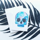 Skull card pack. 10 pack of mini skull cards. A7 size, with envelopes 