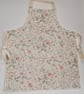 Adult apron in upcycled floral fabric