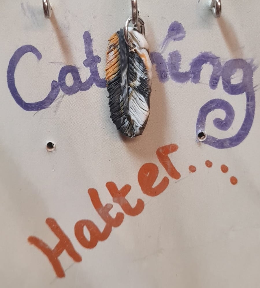 Feather pendant-charm