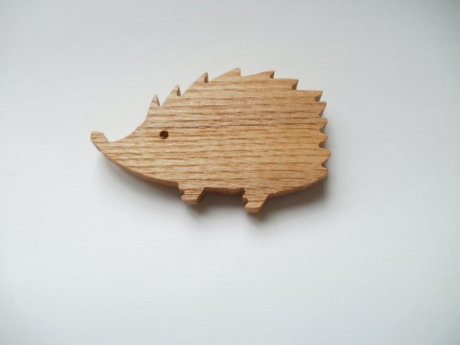hedgehog fridge magnet wood ash scroll saw