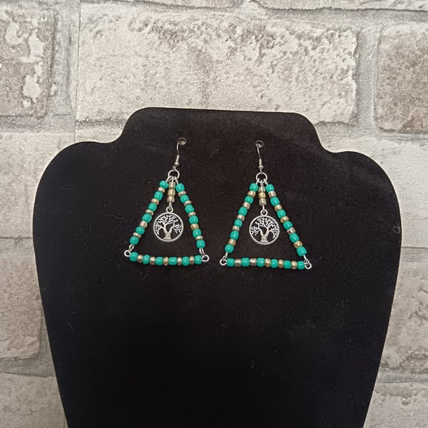 Triangle Tree Of Life Earings
