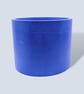 Large 15 cm Round Prussian Blue Plant Pot for Houseplants