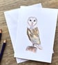 Barn Owl Greeting Card - Blank
