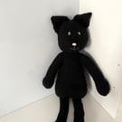 Hand Knitted Black Cat