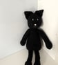 Hand Knitted Black Cat