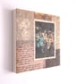 Original Paper & Fabric Collage on Wood Panel, 12x12cms, Free Postage (193) - Image 3