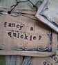 CLEARANCE! rustic ceramic pottery sign- fancy a quickie? - Image 2
