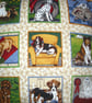 Dogs in squares cushion, - Image 2