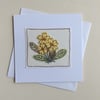 Embroidered Primrose Card