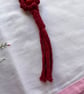 Handmade Macramé Fidget Flower Bag Charm Keyring - Image 3