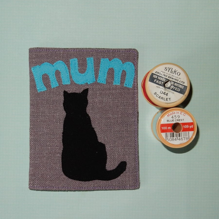 Needle case - Mum and black cat
