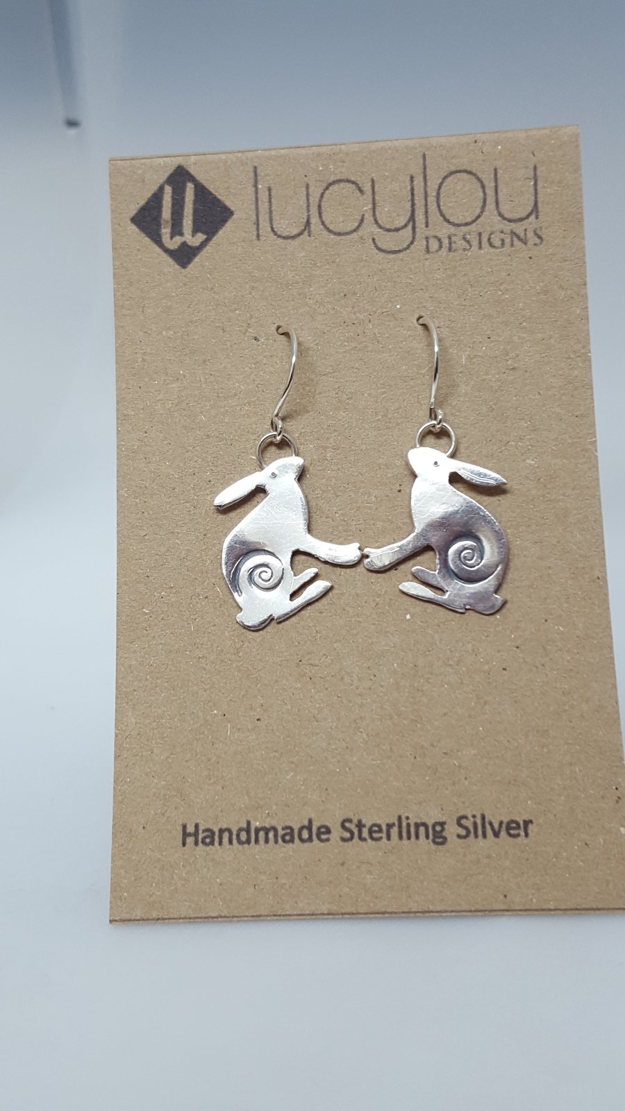 Silver Hare Earrings