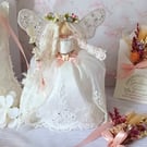 Merrybelle, Maiden of the Midsummer Fay - Handmade Fairy Doll Ornament 