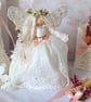 Merrybelle, Maiden of the Midsummer Fay - Handmade Fairy Doll Ornament 