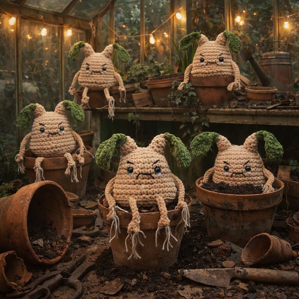 Crochet Anxiety Fidget Mandrake 