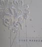 Just married lace wedding card 2 - Image 3
