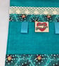 Floral jewellery wrap, Poppies jewellery roll, Handmade - Image 5