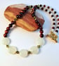 Red Tiger's Eye And New Jade Necklace - Handmade In Devon - Image 7