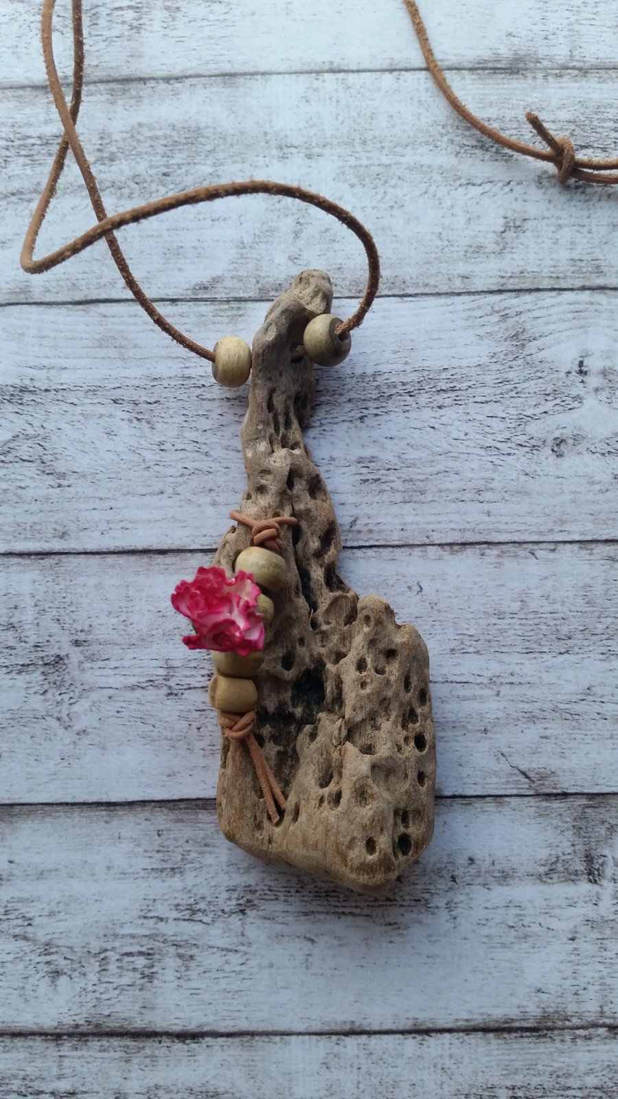 Driftwood pendant.