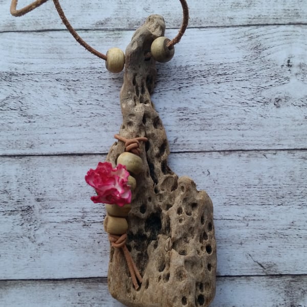 Driftwood pendant.